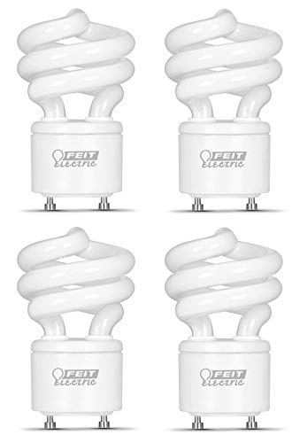 Feit Electric Bpesl13T/Gu24/2 900 Lumen Soft White Mini Twist Gu24 Cfl, Uses Up To 78% Less Energy, Compact Fluorescent, Life Up To 10000 Hours, 2 Blister Packs With 2 Bulbs Each (4 Bulbs Total) #TOP1