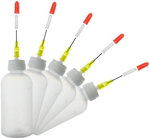 Set 6 Applicatori Colla Di Precisione - Bottiglie Con Punta Ago, Contagocce, Per Modellismo E Fai Da Te - Foto 3