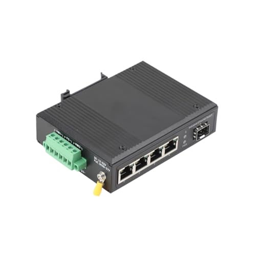 Commutateur à fibre optique SFP 1000M et switch PoE industriel 4 ports RJ45