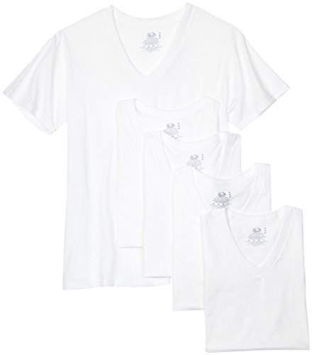 Fruit of the Loom Men's V-Neck Tee (Pack of 5)