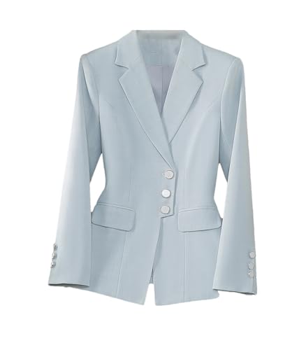 Women’S Professional Blazer Jacket Long Sleeve Notched Collar Business Formal Coat