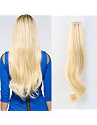 ABH AmazingBeauty Hair Semi-permanent Real Remi Remy Human Tape in colored Hair Extensions 50g 20pcs Skin Weft Tape Attached Invisible Seamless Reusable Beach Blonde Bleach Blonde Color 613 18 Inch