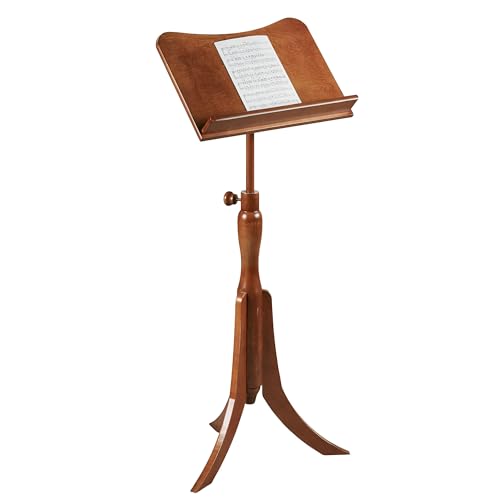 Touch of Class Parke Music Sheet Stand, Adjustable Height, Regal Walnut