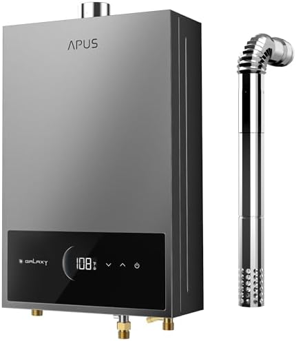 APUS Tankless Water Heater Natural Gas, Up to 4.42 GPM, Indoor Ta...
