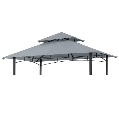 MASTERCANOPY Grill Gazebo Replacement Canopy Top for Model L-GG001PST-F (Gray)