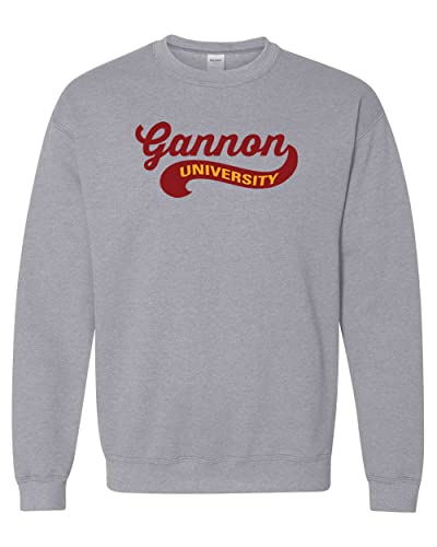Gannon University Banner Logo Unisex Crewneck Sweatshirt - Gannon Golden Knights Apparel