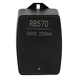 18VAC RB570 Gate Opener Replacement Transformer for GTO/Mighty Mule UL Series Automatic gate openers FM500, FM502, PRO3000, PRO4000 (Black