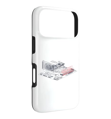 Image of RAM Card Wireframe Computer Motherboard IT Tech Geek Nerd Case for iPhone 17 Pro