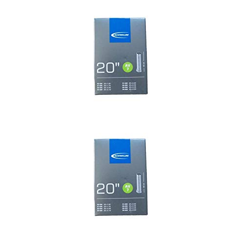 2X Schwalbe Schlauch 40-62/406 AV7 NR.7 AV 20x1.75-2.50 Fahrrad
