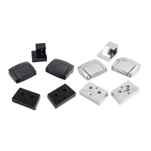 Three T Alforja con Pestillos traseros para maletero, Aluminio y ABS negro para modelos Harley Touring 1993-2013 miniatura 2