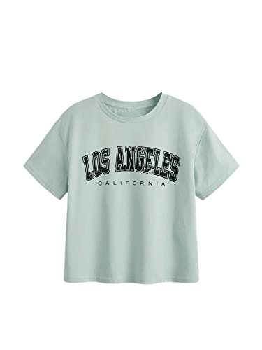 Image of WDIRARA Girl's Strawberry T Shirt Graphic Tee Cute Crewneck Short Sleeve Top