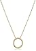 Sterling Silver Open Circle Necklace, 16"+2" Extender
