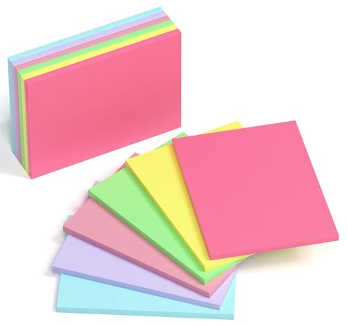 6 Blöcke Haftnotizen Groß, Riesige Klebepads 203 x 152mm, 50 Blatt/Block Meeting Notes, Groß Notizzettel Wiederverwendbar zum Erinnerung/Checkliste für Büro,Studie,Hause,Präsentationen,Werkstätten