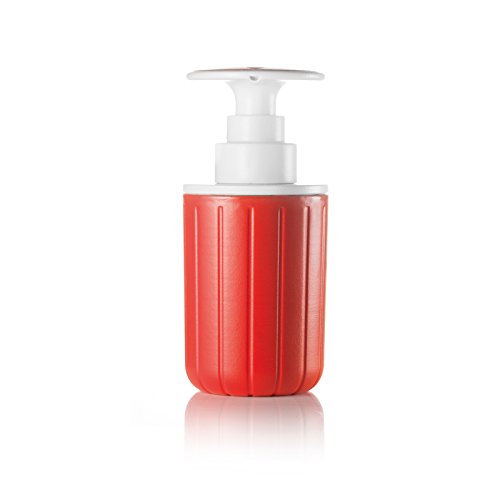 Guzzini Dosasapone Push&Soap Kitchen Active Design, Rosso, 7.2 x h15.7 cm