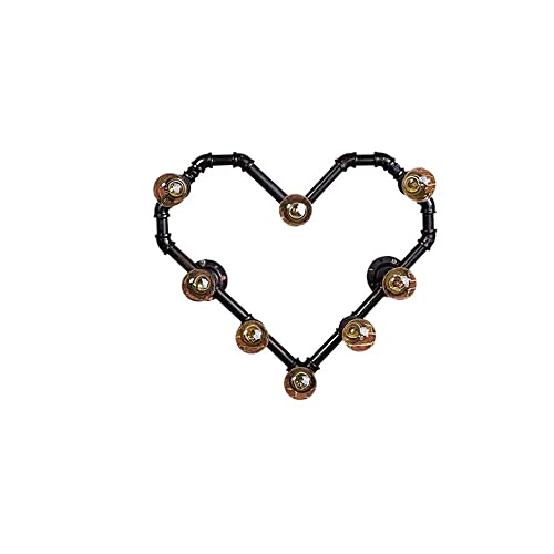 TWTCC Wall Sconce 8-Lights Vintage Industrial Love Shape Wall Lamp Retro Steampunk Iron Metal E27 Edison Wall Light Bar Restaurant Kitchen Loft Decoration Wall Sconce Waterproof steampunk buy now online TWTCC Wall Sconce 8-Lights Vintage Industrial Love Shape Wall Lamp Retro Steampunk Iron Metal E27 Edison Wall Light Bar Restaurant Kitchen Loft Decoration Wall Sconce Waterproof steampunk buy now online