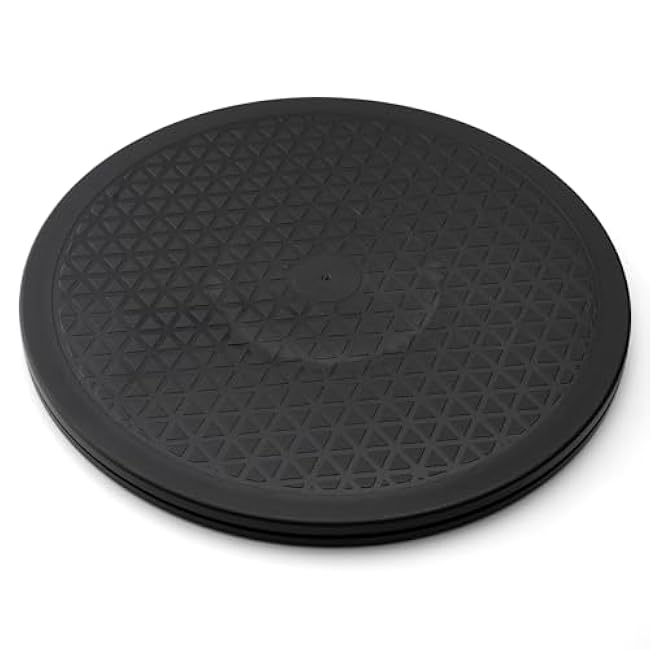 12 Inch Lazy Susan Turntable Heavy Duty Rotating Swivel Stand Lazy Susan with Steel Ball Bearings for Flat Panel Monitors, Computer, TV, Speakers, Bonsai, Statue, Cabinet Organizer