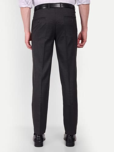 Image of MANCREW Checkered Stretchable Formal Pants for Men - Self-Design, Wrinkle Free, Regular fit Luxury Formal Trousers for Men
