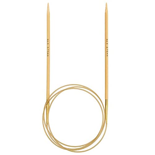 Tulip Knina Swivel Circular Knitting Needle 3.75 mm, 100 cm, 1 piece, Beige, Bronze, 3.75mm - Image 2