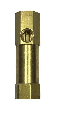 Conrader Vertical In Line Check Valve for Air Compressors, Compressed Air Systems, USA Made All Brass Construction, 1/4" Female NPT Thread