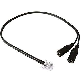 PC Headset to RJ9/RJ10 Adapter-Dual 3.5mm to RJ9 Headset Adapter Cable for Panasonic KX-UTG300-B-image-17