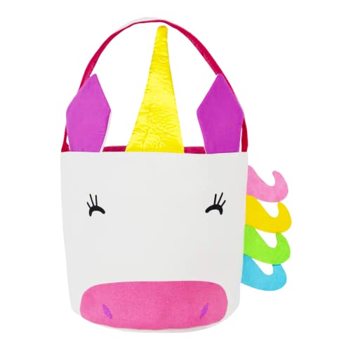 Jolly Jon Unicorn Trick or Treat Basket - Princess Trick or Treat Bucket - Trick or Treat Unicorn Bag - Unicorn Trick or Treat Bucket - Unicorn Easter Basket
