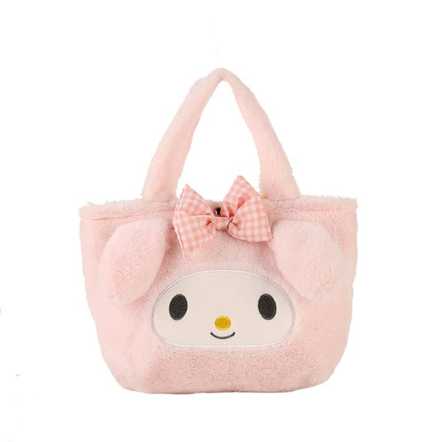 JUNJILCute Girl Plush Bag Handbags for School, 3D Kawaii Animal Cartoon Schoolbag for Girl Bookbag School Supplies