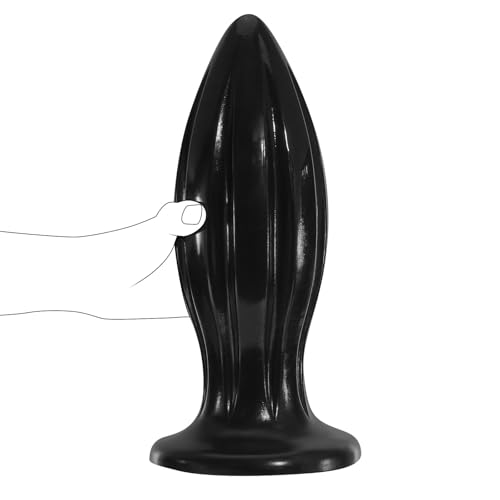Image of Huge Anal Plug, Giant Prostate Dildo Egg Ball Fantasy Buttplug, 10.2'' Big Anal Trainer Stretcher Dilator, Anal Sex Toys for Women Men Couples