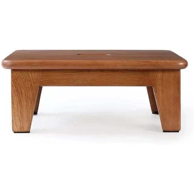 DNP FURNITURE. Step Stool for Bed Pine Wooden Step Stool for Adults One