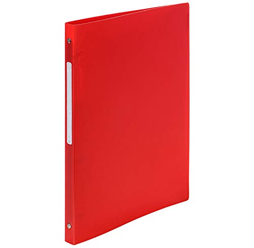 EXACOMPTA Lot de 20 Classeurs souple 4 anneaux dos 20 mm A4 rouge