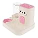 KiBcsLic Automatic Pet Feeder Water Dispenser Food Container Cat Feeding Bowl for Kitten Small Animals, Pink