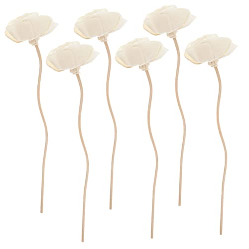 6 Varillas Aromáticas Difusoras con Diseño Floral Natural miniatura 1