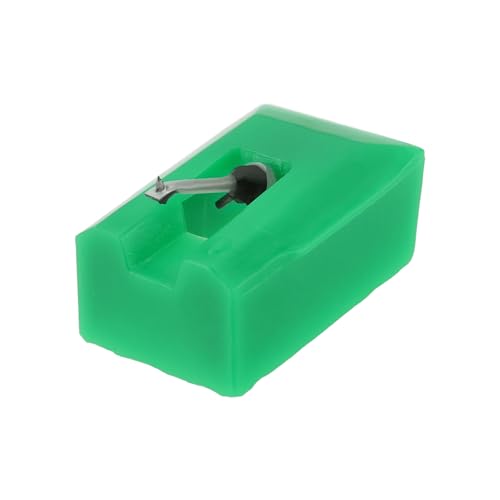 Briny River Aguja de Repuesto Compatible con Audio Technica ATN95E AT95E AT-LP120USB Cápsula Fonográfica Aguja Elíptica para Tocadiscos Color Verde
