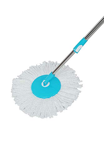 Image of Generic Mop 360� Spin Cleaning Stainless Steel Rod /Handle /Stick Set with Mop 2 Refill