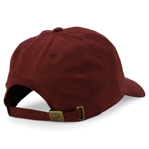 Image of Trendy Apparel Shop Plain Faux Suede Leather Adjustable Structured Baseball Cap