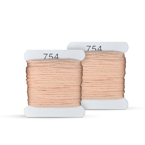 Image of Embroidery Floss Kit and Refills - Cotton Threads - DMC Color Coding for Cross Stitch, String Crafts, Friendship Bracelets
