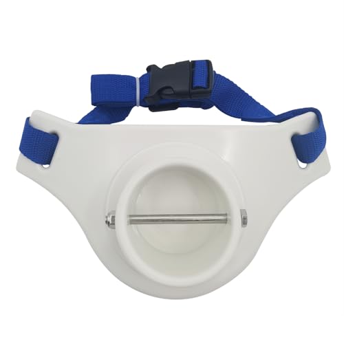 ISURE MARINE Fishing Rod Belt 2.2 Inch Inner Dia Fishing Fighting Waist Belt Offshore Tackle Boat Fishing Rod Holder, 360 Degree Adjustable