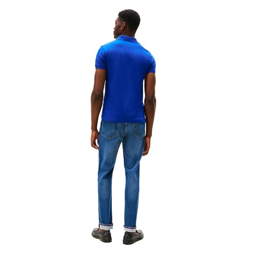 Image of Tommy Hilfiger Men's Short Sleeve Polo Shirts in Slim Fit with Stretch and Organic Pique Cotton