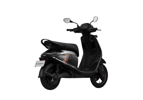 Image of Chetak C2501 by Bajaj Auto High Speed Electric Scooter with charger - Glossy Active Black - Ex-Showroom