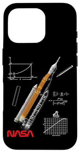 NASA アルテミスミッション SLS チョーク画 ワームロゴ スマホケース iPhone 16 Pro 用