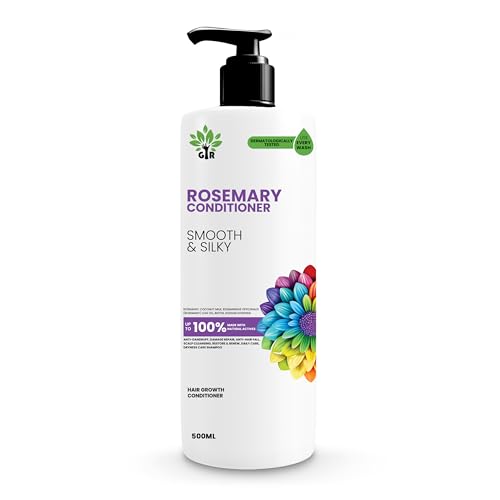 Image of GIR Rosemary Conditioner with Pure Rosemary Extract Smooth & Silky Hair Up to 94% Stronger Hair & 93% Less Hair Fall For Men & Women -500ML