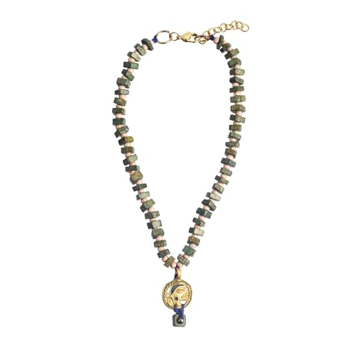 Image of AAKRITI ART CREATIONS Handcrafted Tribal Necklace Collection | Royal & Queen-Inspired Artisan Brass Statement Jewelry | Ethnic, Elegant & Regal Necklaces for Women