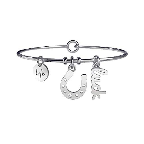 Preisvergleich Produktbild Kidult Damen-Armreif Edelstahl 1 Kristall One Size, silber
