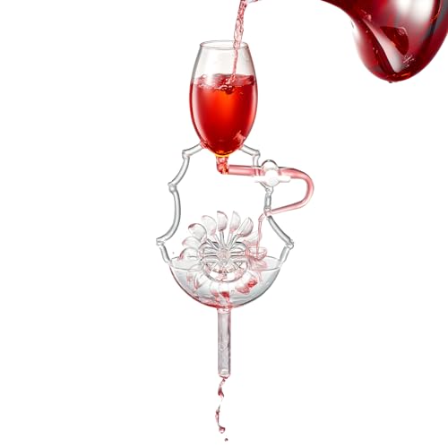 Image of Italian Wheel Wine Aerator, Italian Design Wine Decanter, Moving Wheel Aerator Pourer, Red & White In Bottle Aerators, Makes Your Wines Taste Better, Whiskey & Spirits Gifts, Areadivino Aerator