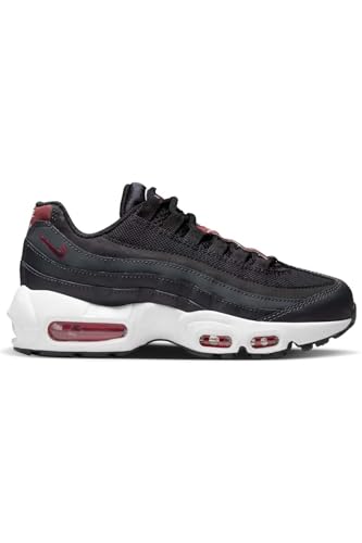 Nike Air Max 95 Recraft GS Girls Shoes Size 3.5, Color: Black/Red-Black