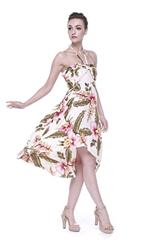 Image of Women's Hawaiian Luau Halter Dress in Signature Prints
