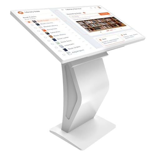 Image of 43 Inch Touch Screen Kiosk, 10pt PCAP Touch Screen Digital Signage, Plug&Play K-Style Indoor Digital Signage, Interactive LCD Display Signage, CMS /U-Disk Publish Content, Split Screen, Android 11