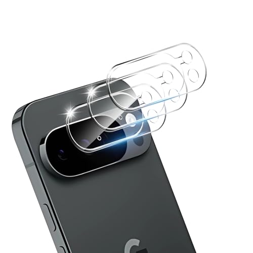 THYRRE-J 3 Pack Camera Lens Protector for Google Pixel 10 Pro XL Tempered Glass 9H Hardness Anti-Scratch Case Friendly[Does not Affect Night Shots]