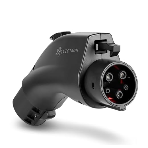 Lectron NACS to J1772 EV Charging Adapter - Compatible with Tesla Wall Connectors, Destination Chargers, & Mobile Connectors (80A, 250V) - for J1772 Electric Vehicles - UL 2252 Certified (Black)