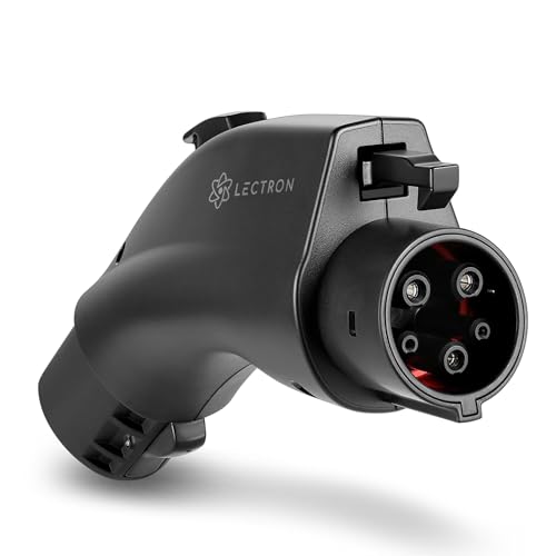 Lectron NACS to J1772 EV Charging Adapter - Compatible with Tesla Wall Connectors Destination Chargers & Mobile Connectors (80A 240V) - for J1772 Electric Vehicles - UL 2252 Certified (Black)
