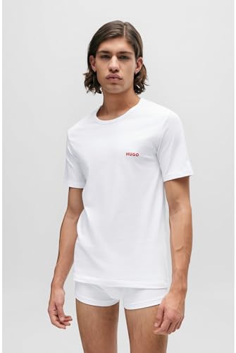 Hugo Tshirt Rn Triplet P Underwear_T_Shirt, Bianco100, S Uomo - 7